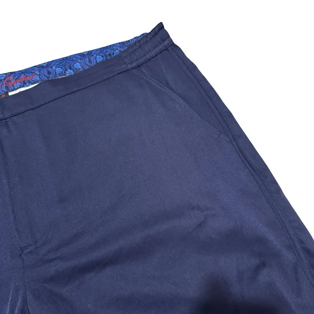 ROBERT GRAHAM Swim Trunks Men's Sz XL Navy Blue Blazer Board Shorts NWT